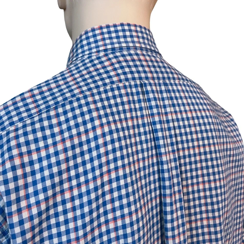 Vineyard Vines Shirt Shep & Ian Window Pane Button Down Collar Crosby Slim Fit - Picture 7 of 16